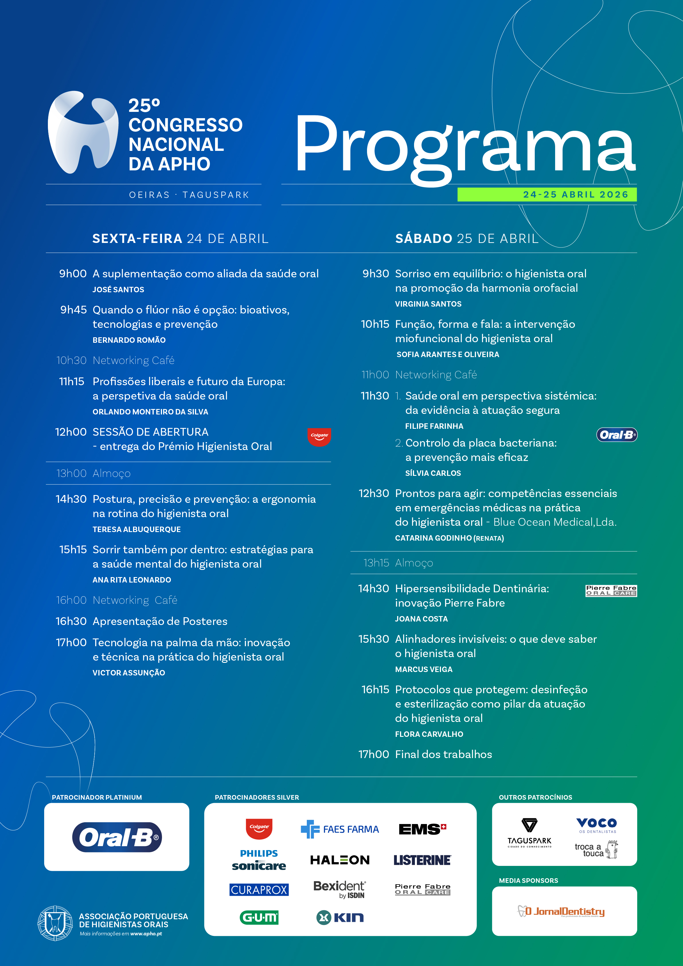 Programação XXV Congresso APHO